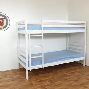 Matteson Hardwood Bunk Bed Cot Bed / Toddler (70 x 140cm)