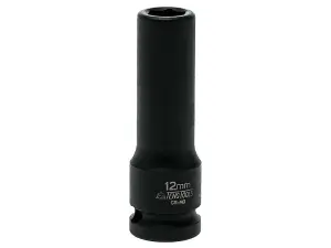 Teng Deep Impact Socket Hexagon 6-Point 1/2in Drive 12mm