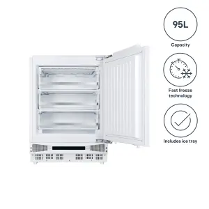 GoodHome GHBUFZUKa Integrated Manual defrost Freezer - White