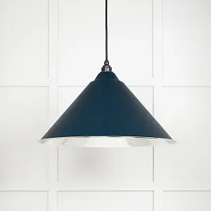 Smooth Nickel Hockley Pendant in Dusk