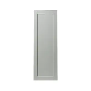 GoodHome Alpinia Matt grey wood effect Shaker Tall larder Cabinet door (W)500mm (H)1467mm (T)18mm