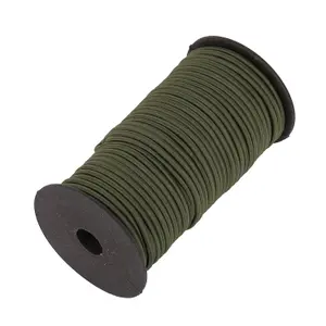 25 metres Bungee Cord, 4mm Wide Stretchy Strap Round Elastic String, Olive Green