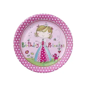 Rachel Ellen Princess Party Plates (Pack of 8) Multicoloured (One Size)