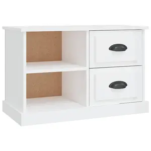 Berkfield TV Cabinet High Gloss White 73x35.5x47.5 cm Engineered Wood