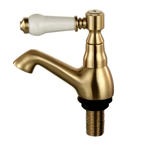 BATHWEST Basin Taps Pair Bathroom Sink Taps Lever Twin Pair Hot Cold Water Mixer Sink Tap