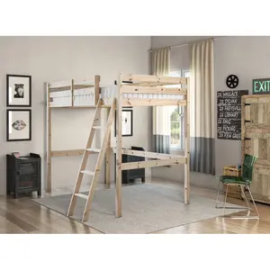 Olivia High Sleeper Heavy Duty Pine Bunk Bed Single (3')