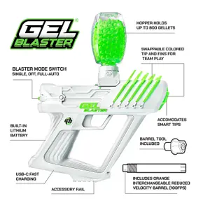 Gelblaster Surge white and Green