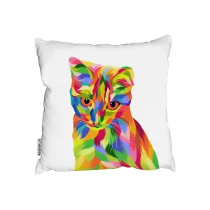 Animal Cat Illustration Pop Art (Cushion) / 60cm x 60cm