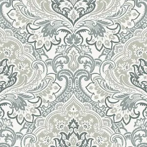 Galerie Mulberry Tree Off-white Floral Damask Wallpaper Roll