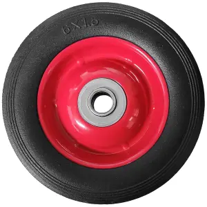 Pack of 2 6" Solid Wheels for Sack Truck / Trolly / Cart 6 Inch Wheels 12mm Roller Bearings