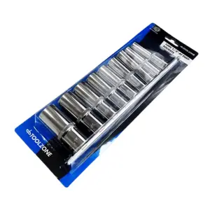 TOOLZONE 10PC 1/2" AF DEEP SOCKETS 1/2"-1"