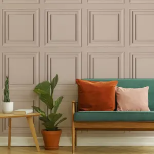 Superfresco Easy Blush Wood effect Panel Smooth Wallpaper