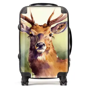 Splendid Stag Watercolour Suitcase - Cabin