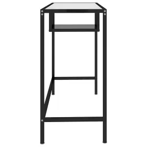 Berkfield Computer Desk Black 100x36x74 cm Glass