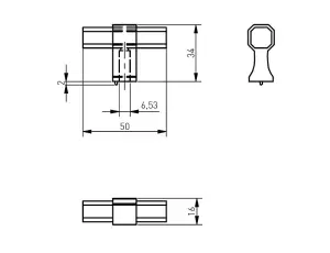 IMPERIAL - cabinet door knob - black