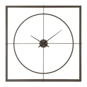 Interiors by Premier Trinity Rust Finish Wall Clock