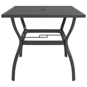 Berkfield Garden Table Anthracite 81.5x81.5x72 cm Steel