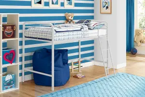 Midsleeper Bunk Bed White, Single