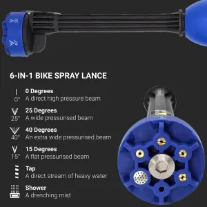 Rehook Cordless Bike Pressure Washer - Portable Handheld Jet Wash Cleaner Kit High-Flow Power 435PSI/30bar with Brushless Motor