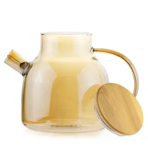 Scandi Home Helsinki Gold Borosilicate Glass Teapot 1.2L