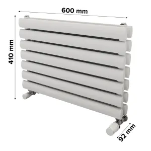 Ximax Champion Duplex FORDH410600W White Gas Horizontal Designer Radiator, (W)600mm x (H)410mm