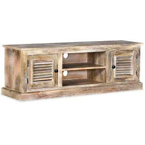 Berkfield TV Cabinet Solid Mango Wood