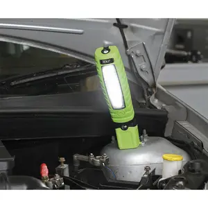 360 degree Swivel Inspection Light - 14 SMD & 3W SMD LED - Rechargeable - Green