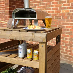 Waltons Pressure Treated BBQ Pizza Oven Outdoor Table