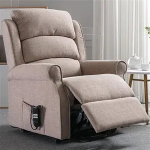 Winslow Neutral Wheat Fabric Rise Recliner Chair