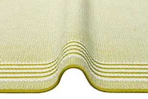 Bordered Green Modern Easy To Clean Dining Room Rug-160cm X 230cm