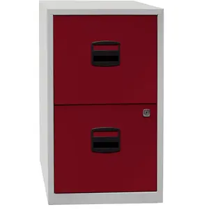 40cm Wide 2 -Drawer File Cabinet Red