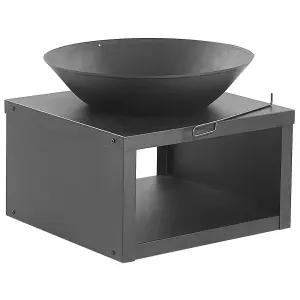 Charcoal Fire Pit Black TANARA