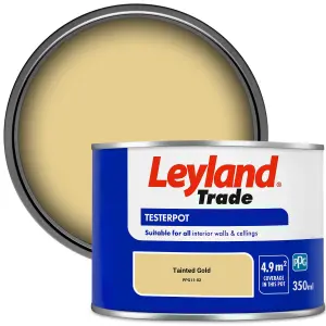 Leyland Trade Vinyl Matt Walls & Ceilings Emulsion Paint Tainted Gold (PPG11-02) 350ml Tester