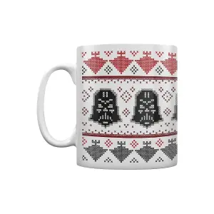 Star Wars Darth Vader Christmas Mug White/Black/Red (One Size)