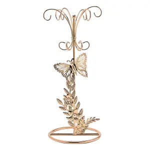 Sophia Classic Gold Butterfly Jewellery Holder