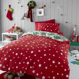 Happy Linen Company Festive Dinosaur Kids Bedding Single