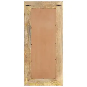 Berkfield Mirror 50x3x110 cm Solid Mango Wood