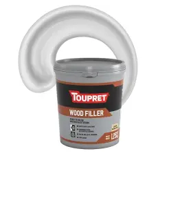 Toupret Ready Mixed Wood Filler - Off White - 1.25Kg