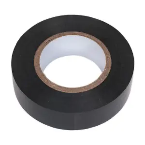 Sealey PVC Insulating Tape Electrical PVC 19mm x 20M Black Pack of 10 ITBLK10