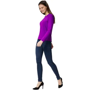 Women's Long-Sleeved Top - purple XL