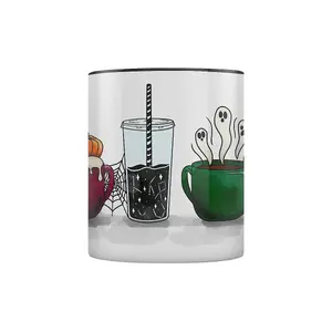 Grindstore Deadly Delights Inner Two Tone Mug White/Black (One Size)