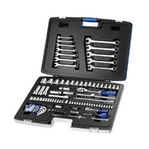 Expert 1/4 & 1/2in Drive Socket & Spanner Set, 101 Piece