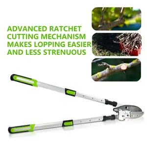 Telescopic Ratchet Anvil Loppers Tree Branch Cutter Pruner C50 Blade