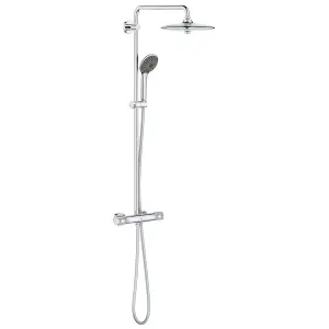 Grohe Vitalio Joy 260 Chrome effect Thermostatic Multi head shower