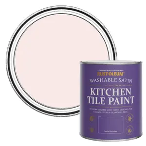 Rust-Oleum China Rose Satin Kitchen Tile Paint 750ml