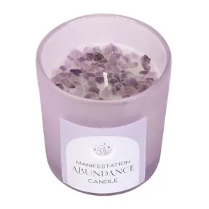 Something Different Abundance French Lavender Scented Candle Purple/Frosted (One Size)