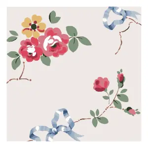 Cath Kidston Rose & Bows Glass Splashback SAMPLE (100x100mm)