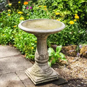 LaLa Design Stone Garden Birdbath