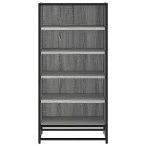 Berkfield Shoe Rack Grey Sonoma 48x38x97.5 cm Engineered Wood