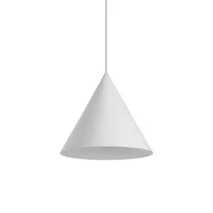 Luminosa A-Line Indoor Dome Ceiling Pendant Lamp 1 Light White, E27